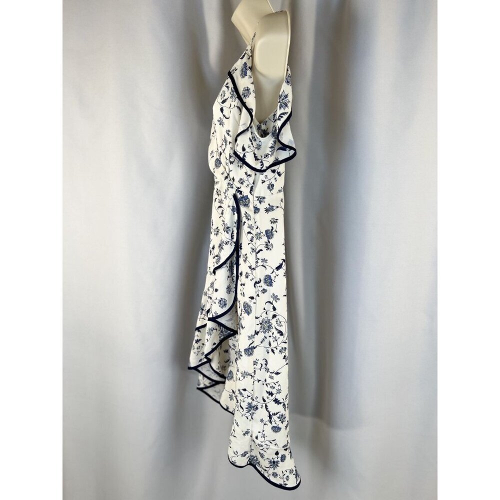 Greylin White Emma Ruffled Wrap Dress - Picture 8 of 15